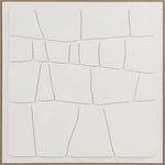 Ezra, 3D, Painting, H100xW100xD3,8cm, White/Vit