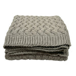 Ellie, Throw, L152xW127cm, Dark Grey (mörkgrå)/Elephant Grey/Dk Grey Melange