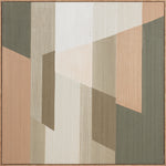 Leo, Canvas Print, H100xW100xD3,8cm, Green/Brown