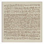 Linde, Hand Painting, H100xW100xD3,8cm, Beige